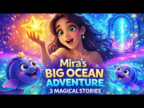 Mira’s Big Ocean Adventure 🧜‍♀️✨ | 3 Magical Mermaid Stories for Kids