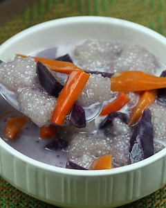 1.9M views · 21K reactions | ep.149 สาคูเปียกมันม่วง มันเทศ ปล....