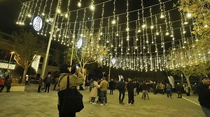 El nuevo Paseo Marítimo de Palma estrena su iluminación navideña
