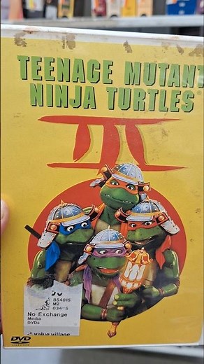 Teenage mutant ninja turtles 3 DVD movie collectible item #goldhunter137