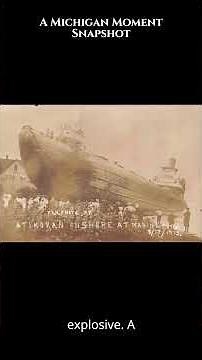Runaway Whaleback Steamer Atikokan Crashes Ashore in Marine City – 1913