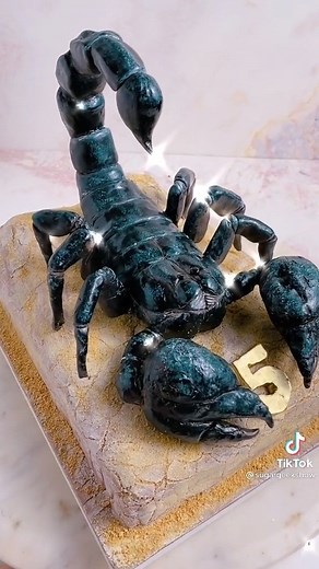 Giant scorpion cake for a bug loving, 5 year old's birthday! Get the full video tutorial on my cake school: https://sugargeekshow.com/class/scorpion-cake-tut/ | Sugar Geek Show