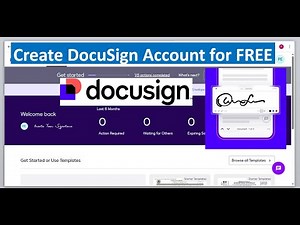 How to Create DocuSign Account for FREE | Electronic signature | Digital Transaction Management
