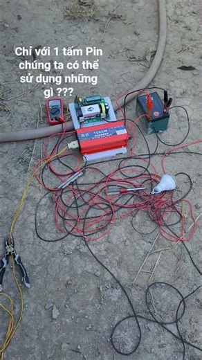 Chỉ với 1 tấm Pin chúng ta có thể sử dụng những gì ??? | Quang Quy Pin TG