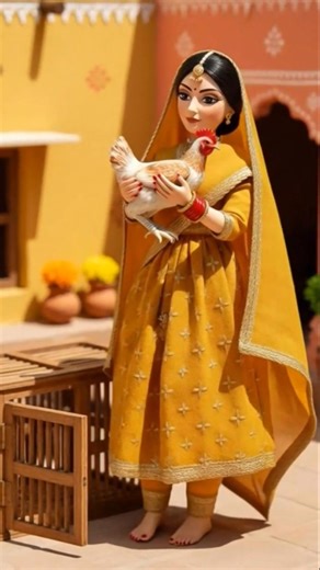 Miniature Doll Chicken Curry Cooking ASMR | Indian Village Tiny Kitchen Cooking