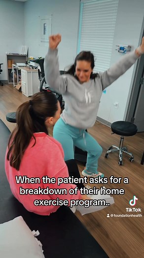 Sometimes we gotta get creative in order to explain that home exercise program…. Education is KEY. 😝🕺🏼 #foundationhealth #mobilealabama #physicaltherapy #occupationaltherapy | Firm Foundation - Foundation Health