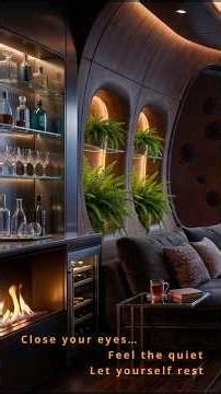 Cosmic Ambient Music 🔥 Relaxation | Cozy Fireplace Atmosphere #spaceambient #relax #spacemusic