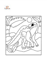 Iguanodon coloring page ♥ Online and Print for Free!