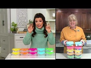 LocknLock Set of 10 Multi-Color Square Containers on QVC