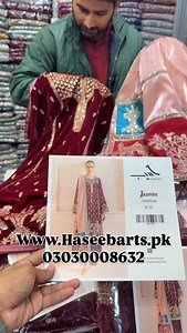 Price: 7750-FREE DELIVERY To Order: 03030008632 To Order : https://www.haseebarts.pk/collections/palachi Code: D-01 Fabric: VELVET Free DELIVERY in PK 🇵🇰 COD Available! World wide delivery 🚚 For visit: 35 G Uk Center Azam Market Lahore. Don’t forget to Follow us. @haseebartspk So you couldn’t miss our New posts. ( chiffon, formals, weddings, unstitched, Haseebarts, Shisha Silk, partywear, mariab, ) #Haseebarts #lawn #qalamkar #zoe #mariab nikah dress handstitched weddingdress sale wedding fan