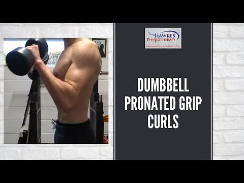 Dumbbell pronated grip curls: Technique video