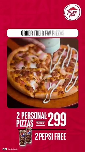 Your perfect date is planned! Head to the Hut store now with​ your BAE and cherish love while enjoying your fav pizzas. 🍕😍 ​​*Offer valid on Dine-in & Takeaways. #PizzaHut #Monsoon #Offer | Pizza Hut