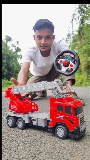 Remote Control advance fire fighting crane truck unboxing 🚒