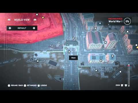 Assassin's Creed Syndicate - World War I - all chests (map only)