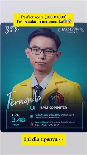 SPILL CARA PERFECT SCORE🔥 Buruan ikutan TRYOUT REGULER DARI RUANGGURU😱 Karena bakal banyak banget benefit yang kamu dapatkan!! Daftar di s.id/toregsnbtrg, SEKARANG🥰 #Ruangguru #ClashofChampionsS3 #toutbk #tosnbt