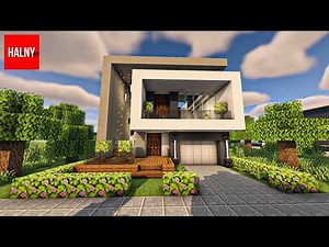 Minecraft realistic modern house - Tutorial