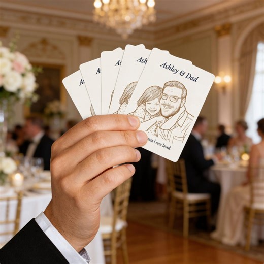 Father of the Bride Gift Custom Playing Cards, Personalized Photo Wedding Gift for Dad From Daughter - Etsy