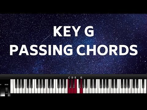 KEY G PIANO PASSING CHORDS (Instructor - Caleb Fadhili)