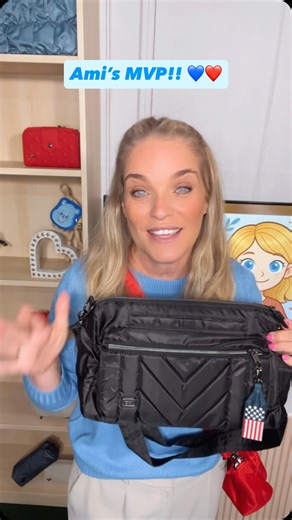 Ami’s MVP this week? 💙 The Stretch LE Crossbody Bag!! Super spacious, stylish, and perfect for every adventure — plus it’s on sale for an amazing deal! ❤️🤍💙 ✨ Shop the Stretch LE now!! https://shopluglive.com/live/10978 #LugLive #AmisMVP #Sale #StretchLE #CrossbodyBag #PatrioticBag #VeteransDay #YourLugYourWay | shopluglive