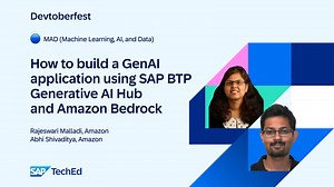🔵 How to build a GenAI application using SAP BTP, Generative AI Hub and Amazon Bedrock