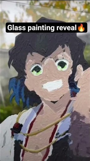 anime glass painting reveal ✨