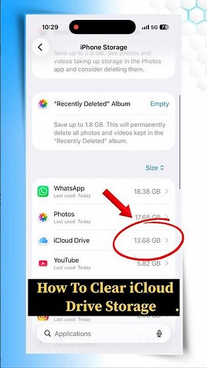 How to Clear iCloud Drive Storage on iPhone in 1 click | iCloud Drive storage delete Kaise kare