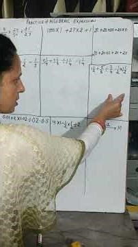 how to solve algebraic expressions