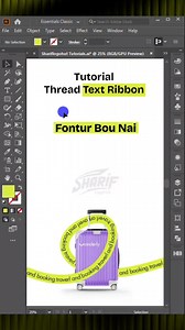 5.5K views · 65 reactions | Thread Text Ribbon Tutorial #shariflogohut | Shariful Islam | Facebook