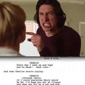 74K views · 1.2K reactions | #ScriptToScreen | El arte de llevar un guion a la gran pantalla. Les compartimos esta impactante escena de #MarriageStory comparada contra el guion original, que le valió una nominación al Oscar a 'Mejor guión original' y nominación al Oscar como 'Mejor actriz/actor' a Scarlett Johansson y Adam Driver. #RevistaLevelUp | #CineyTV | Revista Level Up | Facebook