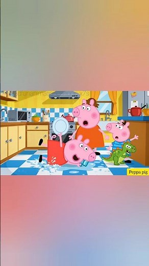 Peppa Pig Falls Down! George & Mummy Pig Shocked 😱😂