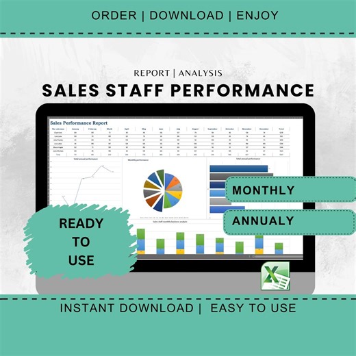 Sales Performance Dashboard, Sales Staff, Client Tracker, Lead Tracker Tracker Excel Spreadsheet Sales Team Performance Report Analytics - Etsy