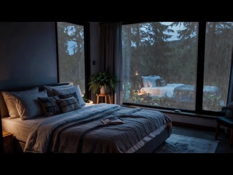 Relaxing Sleep Music for Goodbye Insomnia 😴 Heavy Rain & Thunderstorm to Fall Asleep Instantly