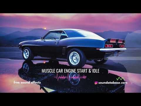 Muscle Car Engine Start & Idle Sound Effect (royalty-free) - link to free download in description ⬇️