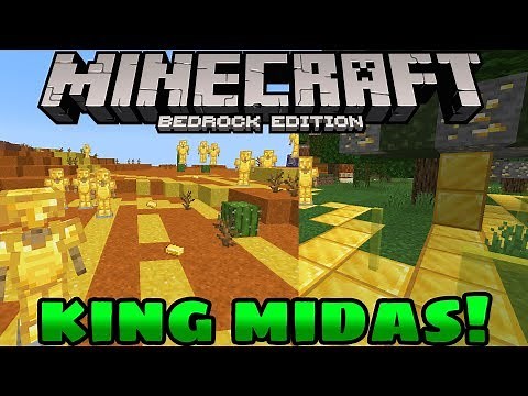 How to Become KING MIDAS in Minecraft! (Addon Showcase)