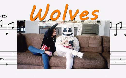Wolves Marshmello Selena Gomez 指弹吉他谱 附吉他谱下载