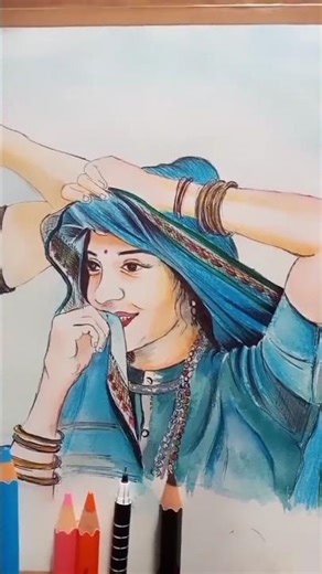 🎨✨ रंगों की जादूगरी, हर ब्रश स्ट्रोक में बसी मेरी कहानी!#PaintingVibes #ShortArt #CreativeCorner