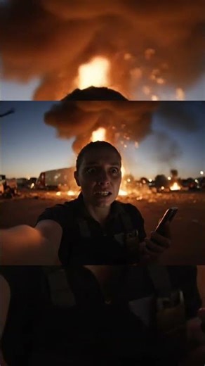 TRUCK STOP INFERNO: ALIEN INVASION CHAOS CAUGHT ON CAMERA! 👽🔥