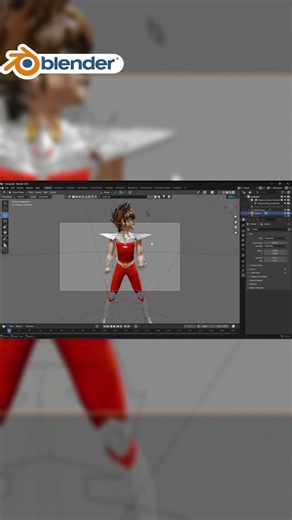 Blender Tips 55: How To Showcase Model #shorts #howto #blender #character #showcase #tutorial