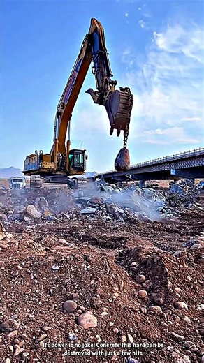 The Destructive Power of Concrete Demolition Excavators