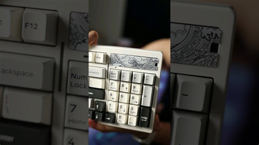 This keyboard features exceptionally unique and striking keycaps that have gained significant attention