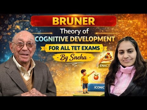 Jerome Bruner | Theory of Cognitive Development | For All TET Exams | By Sneha |