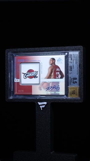 2003 SP Signature Edition Parallel Logo LeBron James ROOKIE AUTO /25 #A101 BGS 8.5 NM-MT+