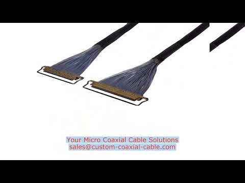 LCD Video Display Cable 32AWG I-PEX 20454 6 pin lvds cable Micro Coaxial Cable Production Manufactur