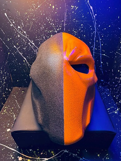Hand-painted 3d-printed Deathstroke Mask: DC Comics Cosplay - Etsy