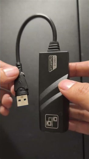 A USB to LAN adapter allows you to connect a wired internet connection.