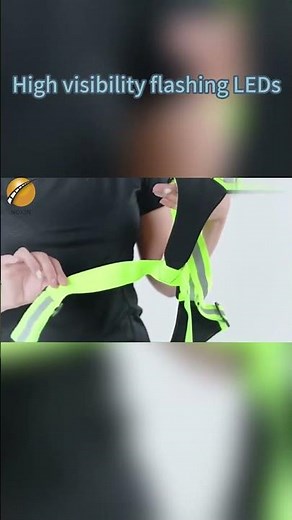 🌟Stay Visible, Stay Safe — V-Shaped Reflective Running Vest