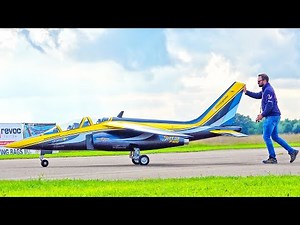110KG HUGE ALPHA JET RC TURBINE JET DEMONSTRATION FLIGHT