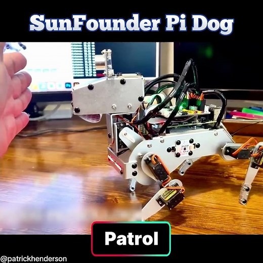 This Raspberry Pi Robot Dog Detects Obstacles #arduino #arduinoproject #robotics #robotics