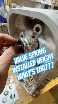 How to check valve spring installed height. #cars #engines #automobile