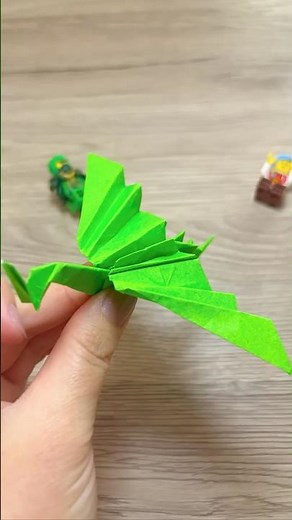 ↑More info mine video How to Make an Easy Origami Transforming Dragon｜折り紙一枚 簡単変身ドラゴン｜Tutorial